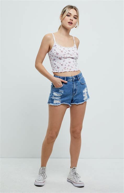 high waisted festival shorts